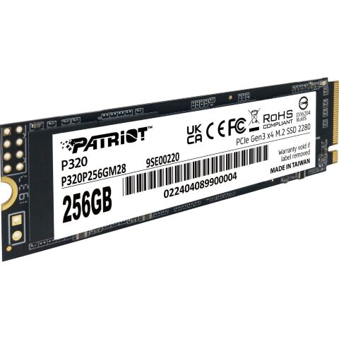 Накопитель SSD M.2 2280 256GB Patriot (P320P256GM28) - Внутренние SSD  - Внутренние SSD 