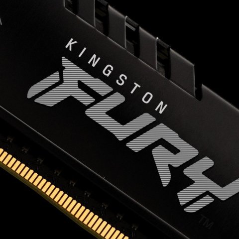 Модуль памяти для компьютера DDR4 8GB 2666 MHz Fury Beast Black Kingston Fury (ex.HyperX) (KF426C16BB/8) - Нулевой остаток (Feed) - Нулевой остаток (Feed)