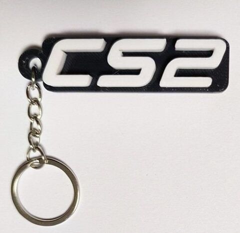 Брелок CS GO Counter Strike Logo Keychain ABS пластик 6 см. -   -  