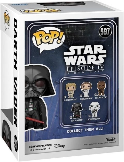 Фігурка Funko Star Wars: Darth Vader Фанко Зоряні війни Дарт Вейдер 597 - -