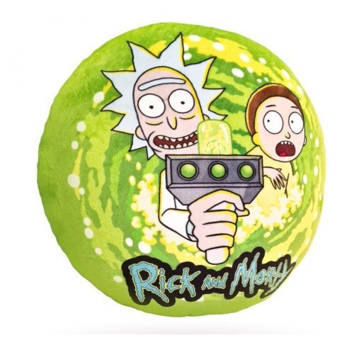 М'яка іграшка Подушка WP Merchendise Рік та Морті Rick and Morty Pillow in search of adventure - -