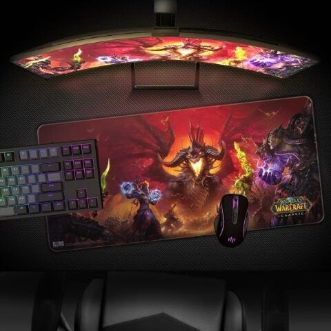 Килимок ігрова поверхня Варкрафт Blizzard World Of Warcraft Gaming Desk Mat Classic: Onyxia (90*42 cm) -   -  