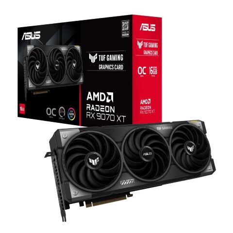 Видеокарта ASUS Radeon RX 9070 XT 16Gb TUF OC GAMING (TUF-RX9070XT-O16G-GAMING) - Видеокарты  - Видеокарты 