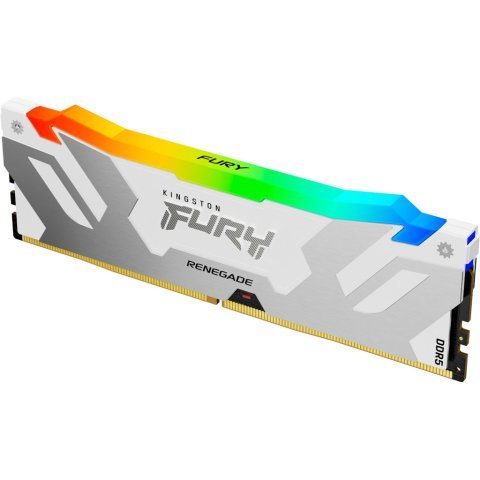 Модуль памяти для компьютера DDR5 16GB 7200 MHz Renegade RGB White XMP Kingston Fury (ex.HyperX) (KF572C38RWA-16) - Нулевой остаток (Feed)  - Нулевой остаток (Feed) 