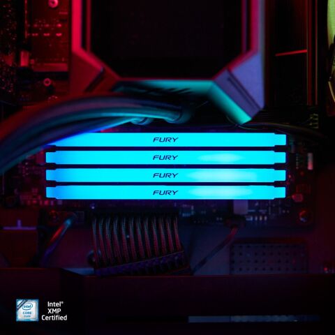 Модуль памяти для компьютера DDR4 16GB 3600 MHz Beast RGB Kingston Fury (ex.HyperX) (KF436C18BB2A/16) - Модули памяти для компьютера  - Модули памяти для компьютера 