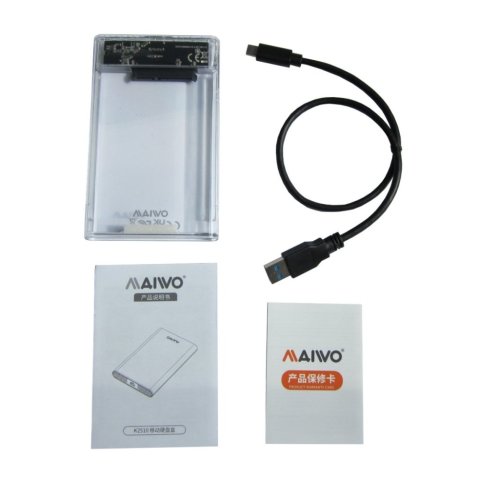 Карман внешний Maiwo 2.5" SATA/SSD HDD - USB3.1 Gen1 Type-C (K2510) - Нулевой остаток (Feed) - Нулевой остаток (Feed)