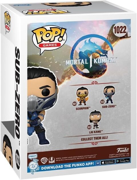 Фігурка Funko Pop Mortal Kombat Sub Zero Фанко Саб Зіро 1022 - -