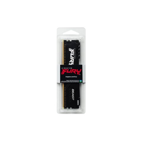 Модуль памяти для компьютера DDR4 16GB 3200 MHz Fury Beast Black Kingston Fury (ex.HyperX) (KF432C16BB1/16) - Нулевой остаток (Feed)  - Нулевой остаток (Feed) 