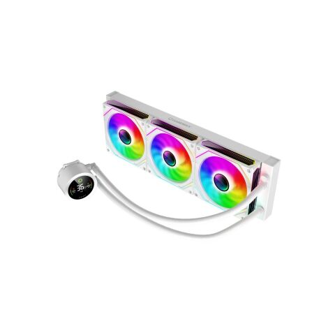 Система жидкостного охлаждения Gamemax IceBurg 360 Digital WH - Нулевой остаток (Feed)  - Нулевой остаток (Feed) 