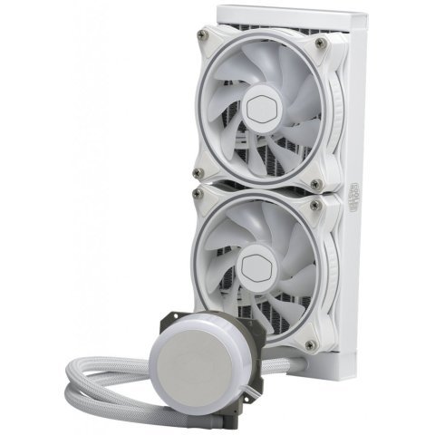 Система жидкостного охлаждения CoolerMaster MasterLiquid ML240 Illusion White Edition (MLX-D24M-A18PW-R1) - Нулевой остаток (Feed) - Нулевой остаток (Feed)