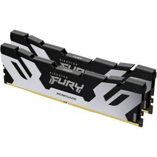 Модуль памяти для компьютера DDR5 48GB (2x24GB) 8000 MHz Renegade Black/Silver Kingston Fury (ex.HyperX) (KF580C38RSK2-48)