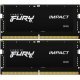 Модуль памяти для ноутбука SoDIMM DDR5 32GB (2x16GB) 5600 MHz Impact Black Kingston Fury (ex.HyperX) (KF556S40IBK2-32) - Модули памяти к ноутбукам  - Модули памяти к ноутбукам 