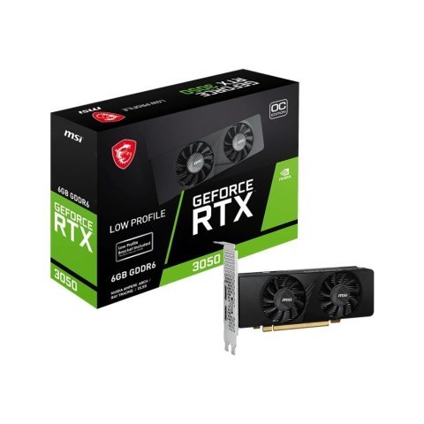 Видеокарта MSI GeForce RTX3050 6Gb LP OC (RTX 3050 LP 6G OC) - Нулевой остаток (Feed) - Нулевой остаток (Feed)