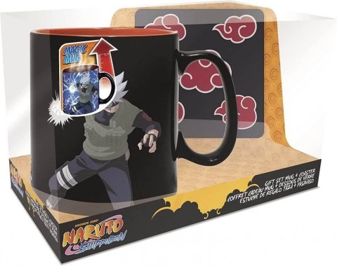 Подарунковий набір Abystyle Naruto Shippuden Kakashi Mug and Coaster Наруто Какаші чашка та підставка - -