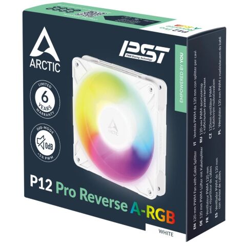 Кулер для корпуса Arctic P12PRO REV ARGB WHITE (ACFAN00325A) - Вентиляторы к корпусам - Вентиляторы к корпусам
