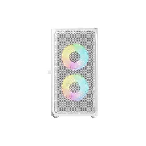 Корпус для ПК Logic concept PORTOS MESH+GLASS ARGB fans 3x120mm WHITE (AM-PORTOS-20-0000000-0002) - Нулевой остаток (Feed)  - Нулевой остаток (Feed) 