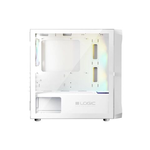 Корпус для ПК Logic concept PORTOS MESH+GLASS ARGB fans 3x120mm WHITE (AM-PORTOS-20-0000000-0002) - Нулевой остаток (Feed)  - Нулевой остаток (Feed) 