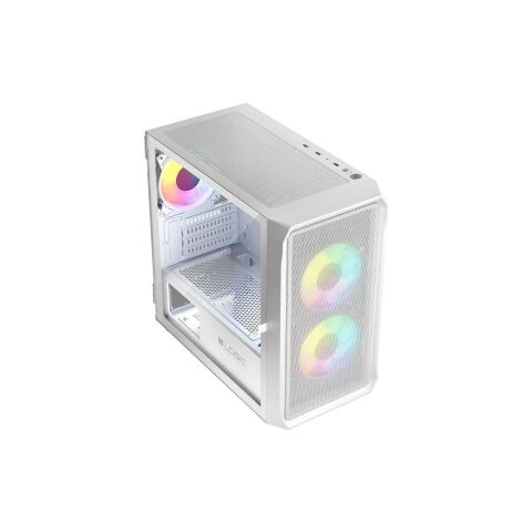 Корпус для ПК Logic concept PORTOS MESH+GLASS ARGB fans 3x120mm WHITE (AM-PORTOS-20-0000000-0002) - Нулевой остаток (Feed)  - Нулевой остаток (Feed) 