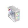 Корпус для ПК Logic concept PORTOS MESH+GLASS ARGB fans 3x120mm WHITE (AM-PORTOS-20-0000000-0002)