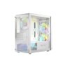 Корпус для ПК Logic concept PORTOS MESH+GLASS ARGB fans 3x120mm WHITE (AM-PORTOS-20-0000000-0002)