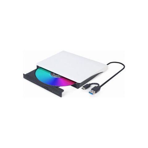 Оптический привод DVD-RW Gembird DVD-USB-03-BW - Нулевой остаток (Feed)  - Нулевой остаток (Feed) 