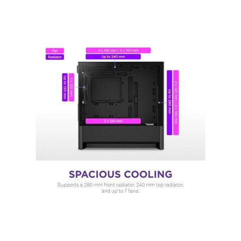 Корпус для ПК NZXT H3 Flow All Black (CC-H31FB-01) - Корпуса  - Корпуса 
