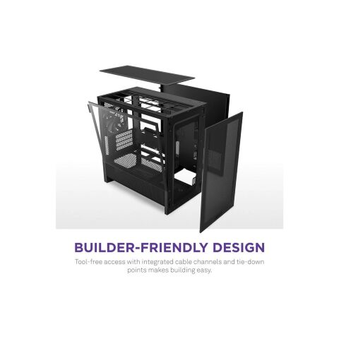 Корпус для ПК NZXT H3 Flow All Black (CC-H31FB-01) - Корпуса  - Корпуса 