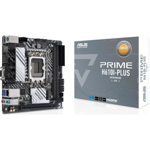 Материнская плата ASUS PRIME H610I-PLUS-CSM - Нулевой остаток (Feed) - Нулевой остаток (Feed)