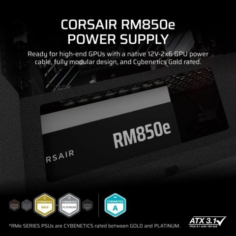 Блок питания Corsair 850W RM850e (CP-9020296-EU) - Нулевой остаток (Feed) - Нулевой остаток (Feed)