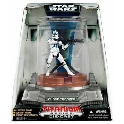 Фігурка Star Wars - TITANIUM DIECAST - Blue Clone Trooper - -