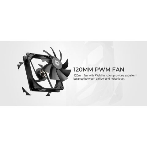 Кулер для процессора ID-Cooling SE-214-XT Black - Нулевой остаток (Feed)  - Нулевой остаток (Feed) 