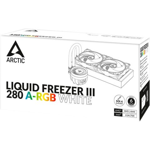 Система жидкостного охлаждения Arctic Liquid Freezer III - 280 A-RGB White (ACFRE00151A) - Нулевой остаток (Feed)  - Нулевой остаток (Feed) 