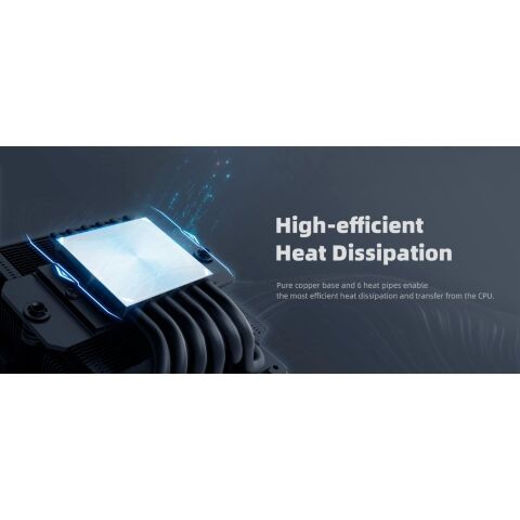 Кулер для процессора ID-Cooling IS-67-XT Black - Нулевой остаток (Feed) - Нулевой остаток (Feed)