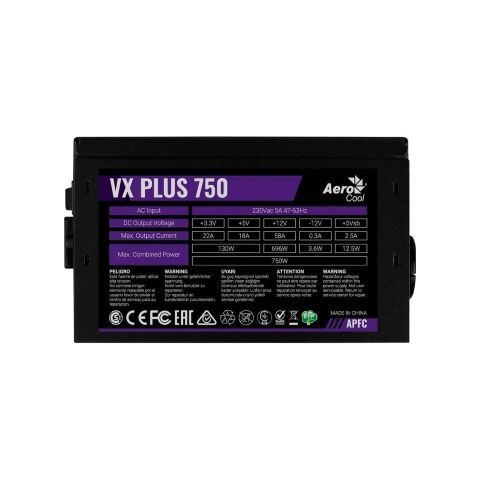 Блок питания AeroCool 750W VX Plus 750 (ACPN-VS75AEY.11) - Нулевой остаток (Feed) - Нулевой остаток (Feed)