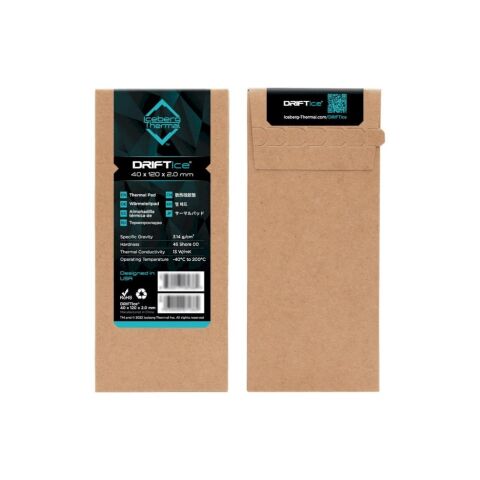 Термопрокладка Iceberg Thermal DRIFTIce Thermal Pad 40mmx120mm 2.0mm (DRIFTICE20-B0A) - Нулевой остаток (Feed) - Нулевой остаток (Feed)