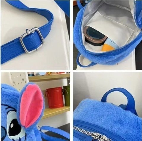 Рюкзак сумка Стич плюш Stitch Plush Backpack 25 * 22 см - -