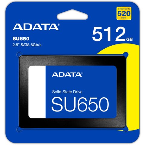 Накопитель SSD 2.5" 512GB ADATA (ASU650SS-512GT-R) - Нулевой остаток (Feed)  - Нулевой остаток (Feed) 