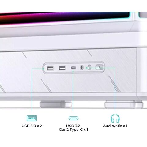 Корпус для ПК JONSBO D200 White - Нулевой остаток (Feed) - Нулевой остаток (Feed)