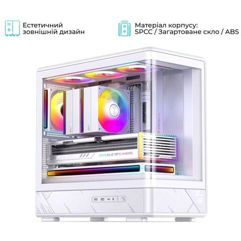 Корпус для ПК JONSBO D200 White - Нулевой остаток (Feed) - Нулевой остаток (Feed)