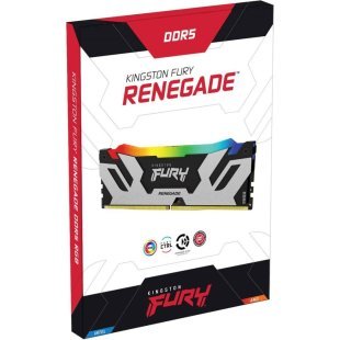Модуль памяти для компьютера DDR5 16GB 8000 MHz Renegade RGB XMP Kingston Fury (ex.HyperX) (KF580C38RSA-16)