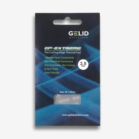 Термопрокладка Gelid Solutions GP-Extreme 80x40x2.5 mm (TP-GP01-F) - Нулевой остаток (Feed) - Нулевой остаток (Feed)