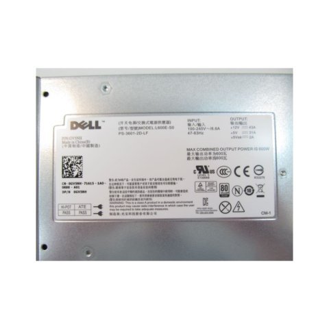 Блок питания Dell 600W H600E-S0, PS-3601-2D-LF T307M REF (# GV5NH/REF #) - Нулевой остаток (Feed) - Нулевой остаток (Feed)