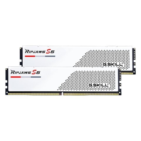 Модуль памяти для компьютера DDR5 32GB (2x16GB) 5200 MHz Ripjaws S5 White G.Skill (F5-5200J3636C16GX2-RS5W) - Нулевой остаток (Feed) - Нулевой остаток (Feed)