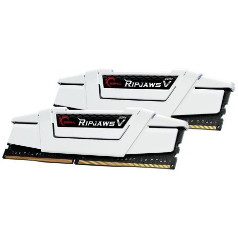 Модуль памяти для компьютера DDR4 32GB (2x16G) 3600 MHz RipjawsV White G.Skill (F4-3600C18D-32GVW) - Нулевой остаток (Feed) - Нулевой остаток (Feed)