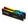 Модуль памяти для компьютера DDR5 64GB (2x32GB) 5200 MHz Beast RGB Kingston Fury (ex.HyperX) (KF552C40BBAK2-64)