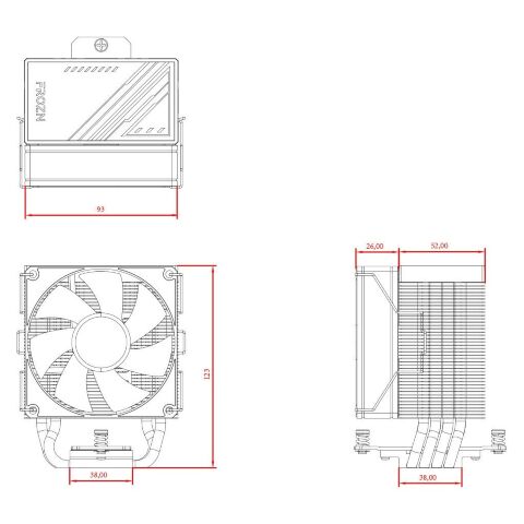 Кулер для процессора ID-Cooling FROZN A400 Black - Нулевой остаток (Feed) - Нулевой остаток (Feed)