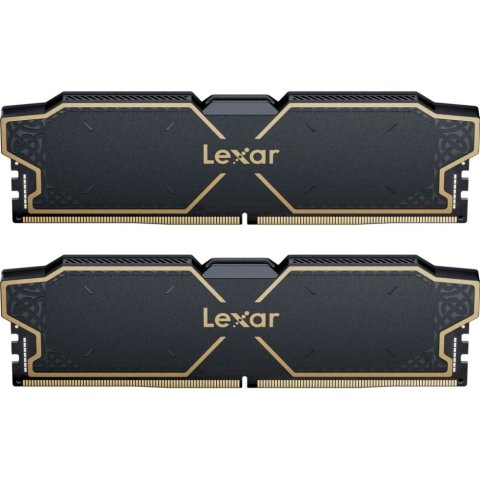 Модуль памяти для компьютера DDR5 32GB (2x16GB) 6000 MHz Thor Black Lexar (LD5U16G60C38LG-RGD) - Нулевой остаток (Feed) - Нулевой остаток (Feed)