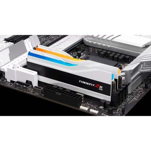 Модуль памяти для компьютера DDR5 32GB (2x16GB) 7200 MHz Trident Z5 RGB Matte White G.Skill (F5-7200J3445G16GX2-TZ5RW) - Нулевой остаток (Feed)  - Нулевой остаток (Feed) 
