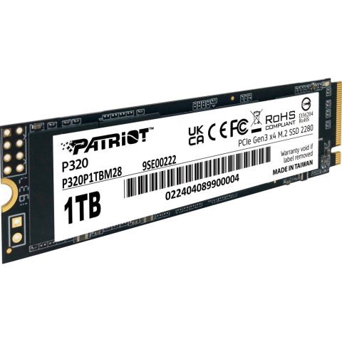 Накопитель SSD M.2 2280 1TB Patriot (P320P1TBM28) - Нулевой остаток (Feed) - Нулевой остаток (Feed)
