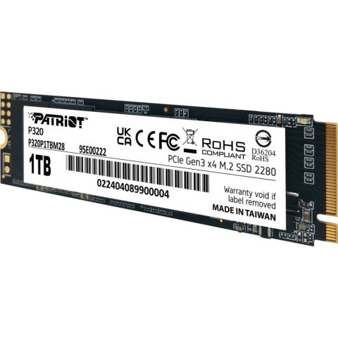Накопитель SSD M.2 2280 1TB Patriot (P320P1TBM28) - Нулевой остаток (Feed) - Нулевой остаток (Feed)